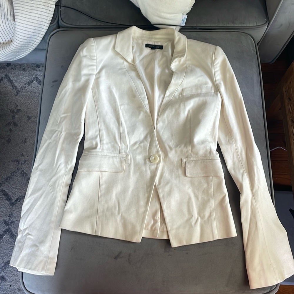 Rachel Zoe Cream Blazer Jacket